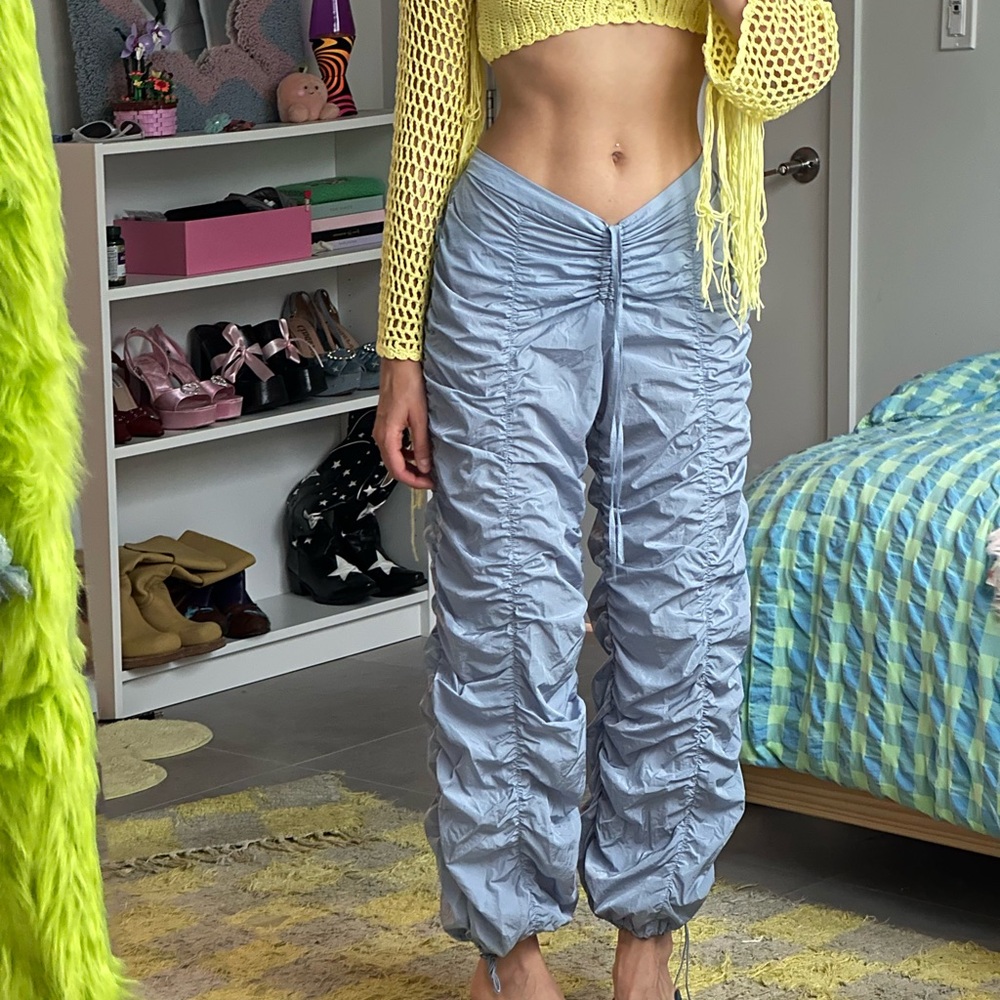 Blue Aladdin/parachute pants Urban Outfitters
